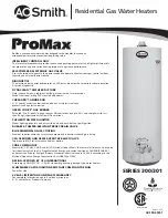 Предварительный просмотр 1 страницы A.O. Smith ProMax 300 Information