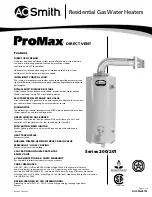 A.O. Smith ProMax Direct-Vent GDV-40 Features preview