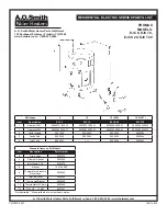 Предварительный просмотр 1 страницы A.O. Smith PROMAX EJC 10 Parts List