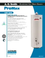 Предварительный просмотр 1 страницы A.O. Smith ProMax GCV-30 Specification