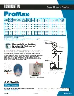 Предварительный просмотр 2 страницы A.O. Smith ProMax GCV-30 Specification