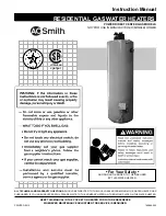 A.O. Smith Promax GPD Series Instruction Manual предпросмотр