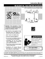 A.O. Smith ProMax Power-Vent 185237-004 Instruction Manual предпросмотр