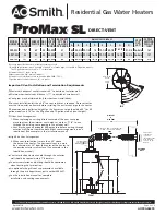 Предварительный просмотр 2 страницы A.O. Smith ProMax SL Specification Sheet