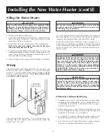 Предварительный просмотр 13 страницы A.O. Smith Residential Power Vent Gas Water Heaters with Hot Surface Ignition Instruction Manual