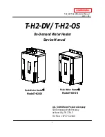 A.O. Smith T-H2-DV Service Manual preview