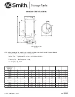 Предварительный просмотр 2 страницы A.O. Smith TJH Specification Sheet