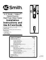 A.O. Smith Voltex Manual предпросмотр