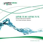 Preview for 1 page of A.O. Smith waterclinic LOTUS 75 M User Manual