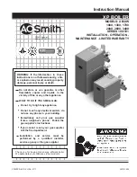 Предварительный просмотр 1 страницы A.O. Smith XB-100 Instruction Manual