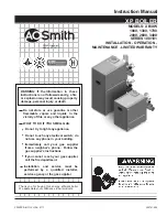 A.O. Smith XB-1000 Instruction Manual preview