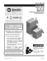 A.O. Smith XB-1000 User Manual preview