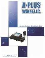 Предварительный просмотр 1 страницы A-Plus Water DuraLine Manual