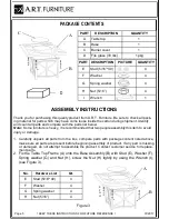 Предварительный просмотр 5 страницы A.R.T. Furniture 933460-4224TP Assembly Instructions Manual