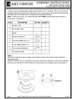 Preview for 1 page of A.R.T. Furniture NEO ROUND DINING TABLE Assembly Instructions