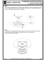 Preview for 2 page of A.R.T. Furniture NEO ROUND DINING TABLE Assembly Instructions