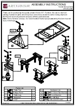 Предварительный просмотр 1 страницы A.R.T. Furniture Trestle 277238-2608 Assembly Instructions