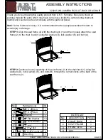 A.R.T. Furniture WILLIAMSBURG 223205 Assembly Instructions предпросмотр