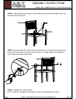 Preview for 2 page of A.R.T. Furniture WILLIAMSBURG 223205 Assembly Instructions