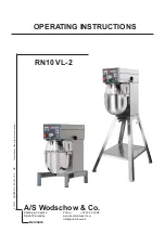 Предварительный просмотр 1 страницы A/S WODSCHOW & CO RN10 VL-2 Operating Instructions Manual