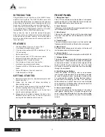 Preview for 4 page of A SYSTEMS GA5100 User Manual