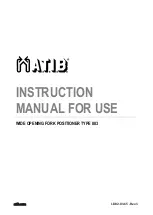 A.T.I.B. 883 Instruction Manual For Use preview