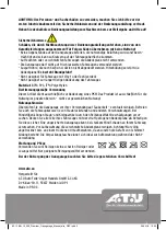 Preview for 2 page of A.T.U NO0023 Instructions For Use Manual