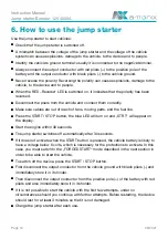 Preview for 10 page of a-TroniX Jump starter Booster 12V 4000A Instruction Manual