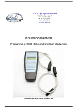 A.u.S MINI PROGRAMMER Manual preview