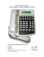 Предварительный просмотр 1 страницы A.W. Communication Systems DRC-32 User Instruction Manual