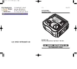 A.W. Sperry Instruments 3005 Operating	 Instruction preview