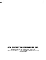 Preview for 16 page of A.W. Sperry Instruments SP-152A Operating Instructions Manual