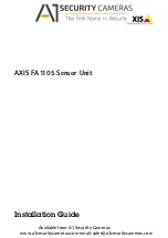 A1 Security Cameras AXIS FA1105 Installation Manual предпросмотр