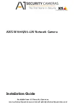 Предварительный просмотр 1 страницы A1 Security Cameras AXIS M1045/65-LW Installation Manual