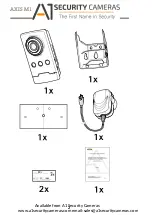 Предварительный просмотр 2 страницы A1 Security Cameras AXIS M1045/65-LW Installation Manual