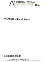 A1 Security Cameras AXIS M1065-L Installation Manual предпросмотр