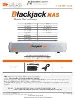 Предварительный просмотр 1 страницы A1 Security Cameras Blackjack NAS DW-BJNAS4T Quick Start Manual