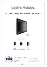 A1 Touch AOD/ATS 190w User Manual preview
