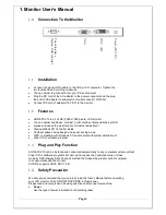 Предварительный просмотр 3 страницы A1 Touch AOD/ATS 215 User Manual