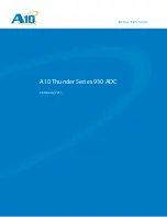 A10 Thunder series 930 Installation Manual preview