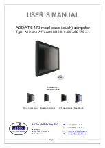 Предварительный просмотр 1 страницы A1Touch AOD 170 User Manual