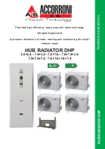 Предварительный просмотр 1 страницы a2b ACCORRONI HUB RADIATOR DHP 3.0 + 3.0 Technical Manual