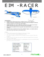 Предварительный просмотр 1 страницы a2pro EIM RACER User Manual