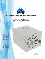 A2Z Ozone A-7000 Operating Manual предпросмотр