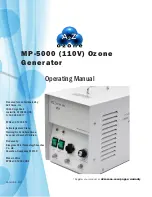 A2Z Ozone MP-5000 Operating Manual предпросмотр