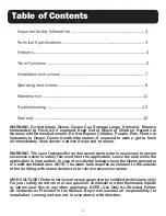 Предварительный просмотр 2 страницы A2Z Ozone MP-5000 Operating Manual