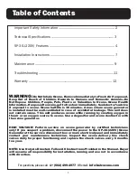 Preview for 2 page of A2Z Ozone SP-3G Operating Manual