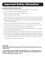 Preview for 3 page of A2Z Ozone SP-3G Operating Manual