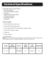 Preview for 4 page of A2Z Ozone SP-3G Operating Manual