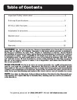 Предварительный просмотр 2 страницы A2Z Ozone SP-5G Operating Manual